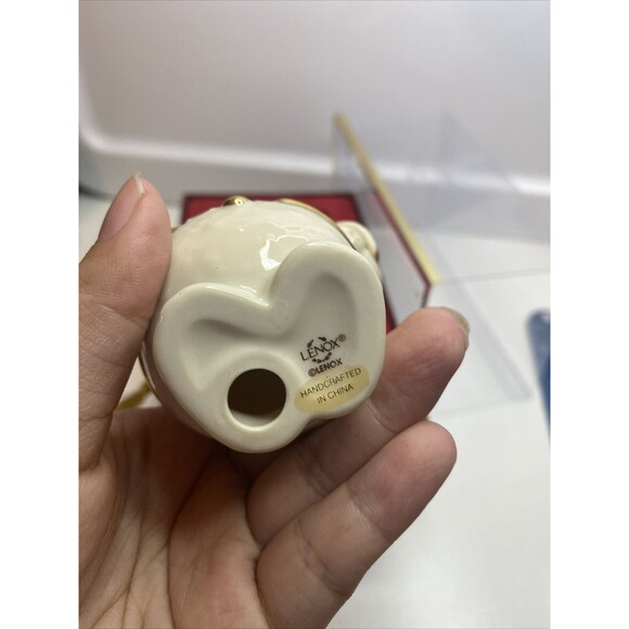 LENOX "Patriotic Snowman" 2003 Porcelain Christmas Ornament With Package - Picture 7 of 11